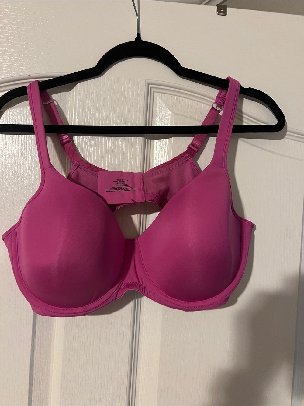 Lined Underwire Bra in Fuchsia Pink